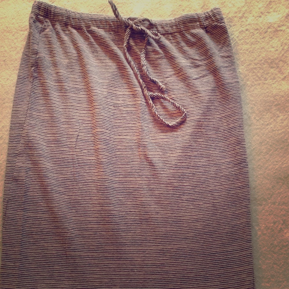 Steven Alan striped drawstring skirt